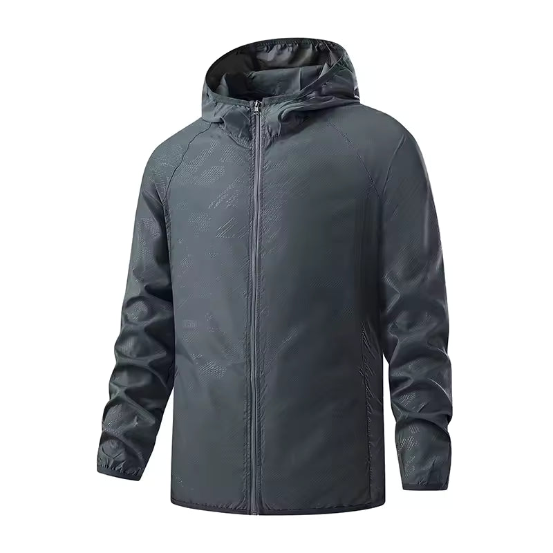 LNGXO-chaquetas de senderismo impermeables para hombre y mujer, cortavientos de protección solar para acampar, escalada, abrigo de lluvia, ropa portátil Unisex