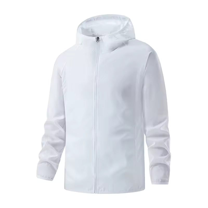 LNGXO-chaquetas de senderismo impermeables para hombre y mujer, cortavientos de protección solar para acampar, escalada, abrigo de lluvia, ropa portátil Unisex