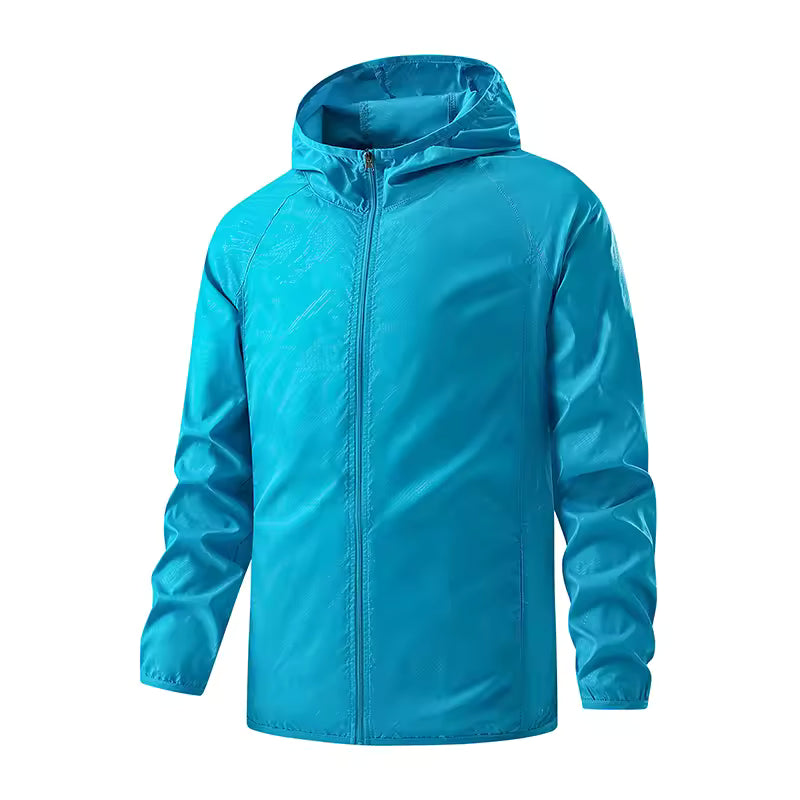 LNGXO-chaquetas de senderismo impermeables para hombre y mujer, cortavientos de protección solar para acampar, escalada, abrigo de lluvia, ropa portátil Unisex