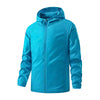 LNGXO-chaquetas de senderismo impermeables para hombre y mujer, cortavientos de protección solar para acampar, escalada, abrigo de lluvia, ropa portátil Unisex